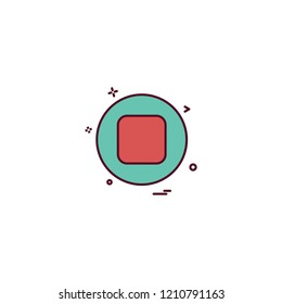 Multimedia buttons icon design vector 