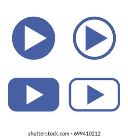 Multimedia buttons, icon. Vector illustration