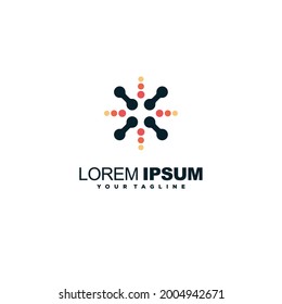 multimedia circle color logo design