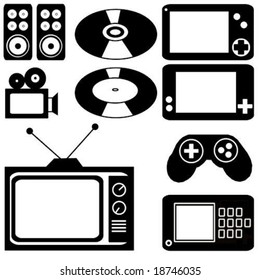 multimedia clip-art vectors