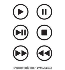 Multimedia Control Icon for apps and web sites