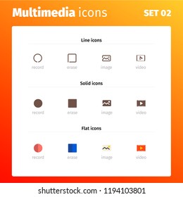 Multimedia Control Icons