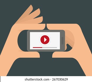 Multimedia design over gray background, vector illustration.