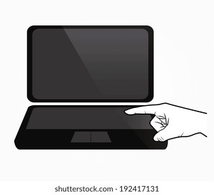 Multimedia design over white background, vector illustration