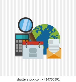 Multimedia design. technology icon. online  concept, vector illustration