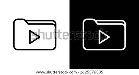 Multimedia files icon vector for web and mobile app. Symbol isolated.