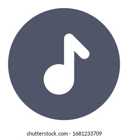 Multimedia Flat Icon song symbol