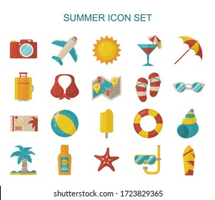 Multimedia flat icons set. Colorful illustrations of multimedia image. Vector.