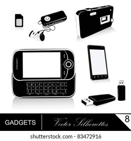 Multimedia Gadgets .Vector illustrations