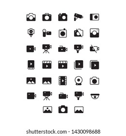 multimedia glyph icon, 32 px, 1.5 pt outline
