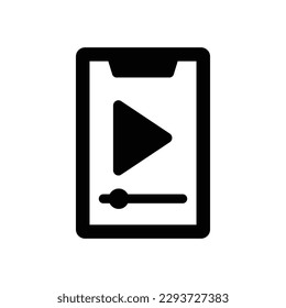 multimedia glyph icon illustration vector graphic