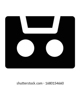 Multimedia Glyph Icon tapes music