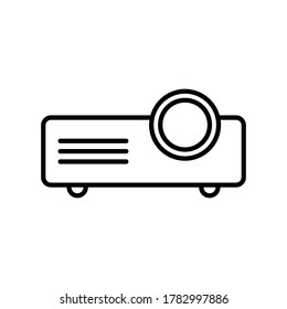 Multimedia icon with black outline style