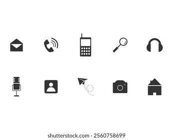 Multimedia Icon Design Element Set