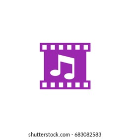multimedia icon on white