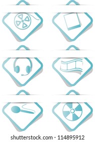 multimedia icon set