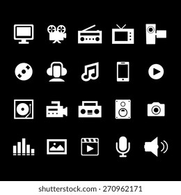 Multimedia Icon set