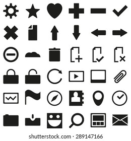 Multimedia icon set