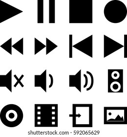 Multimedia Icon set
