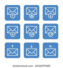 Multimedia icon set collection. Editable stroke. Vector illustration