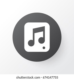 Multimedia Icon Symbol. Premium Quality Isolated File Element In Trendy Style.