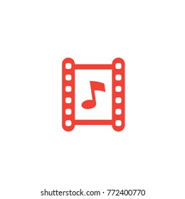 multimedia icon, video and audio
