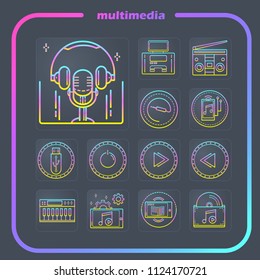 multimedia icons
