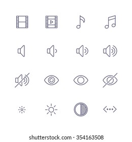 Multimedia icons