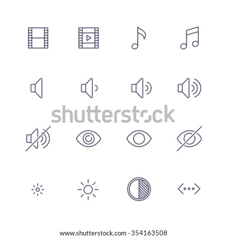 Multimedia icons