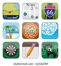 Multimedia icons. Highly detailed vector Icons for Web Applications