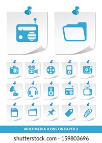 Multimedia Icons on Stick Notes 2.