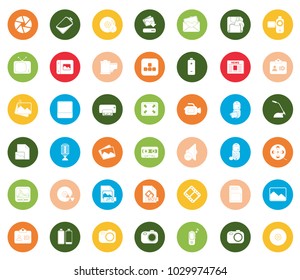 Multimedia icons set