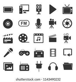 Multimedia Icons Set