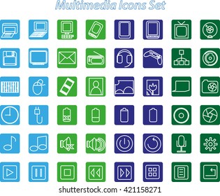 Multimedia Icons Set