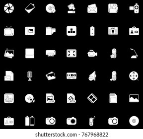 Multimedia icons set