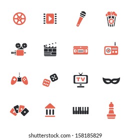 Multimedia icons vector set