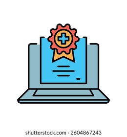 Multimedia learning systems line icon. Vector isolated element. Editable stroke.