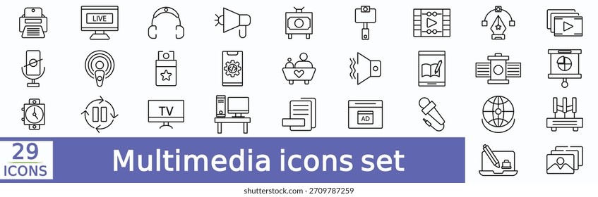 Editierbare Symbole für Multimediazeilen