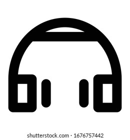 Multimedia Line Icon headphone music