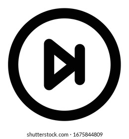 Multimedia Line Icon next or previous