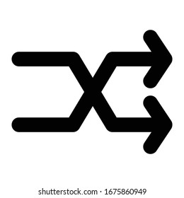 Multimedia Line Icon random symbol