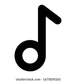 Multimedia Line Icon song logo