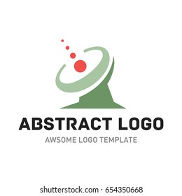 Multimedia logo template. Communication logo template. 