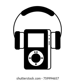multimedia mp player and headphones display button
