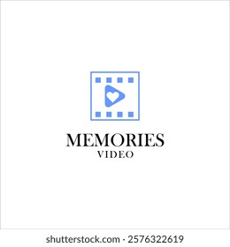 multimedia photo memories studio, memories kept icon with film roll design, happy family photography, slide show digital photo