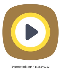 Multimedia Play Button Video Player Stock Vector (Royalty Free ...