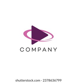Multimedia play logo design audio