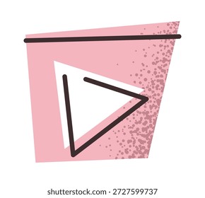 Multimedia play symbol blogging element