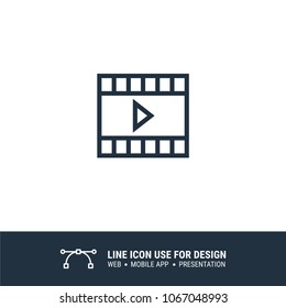 multimedia play video icon