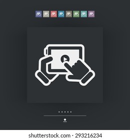 Multimedia player icon